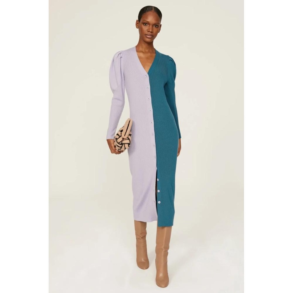 Busayo Rib Sweater Dress - size M